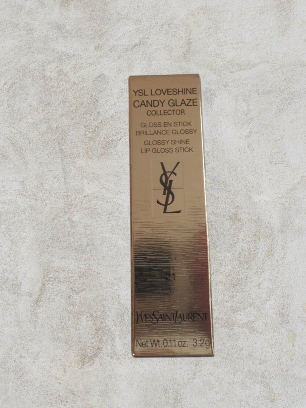 YSL Loveshine Candy Glaze Collector 21-Shimmer Nude (Holiday, Limited Edition) - Picture 5 of 5
